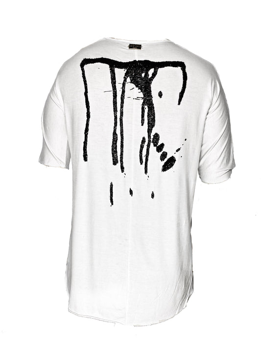Splash T-shirt White Black