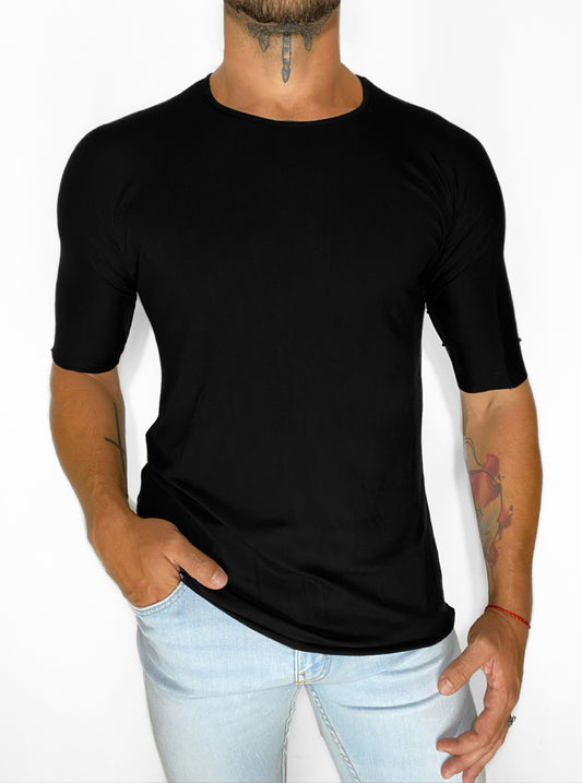 Splash T-shirt Black White